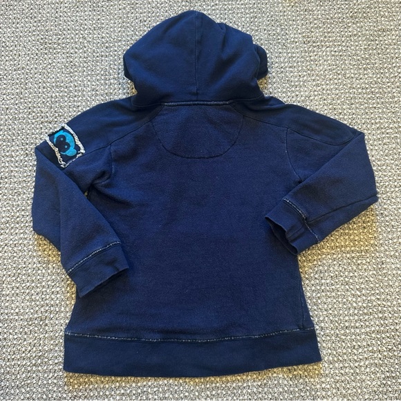 Boys Appaman Distressed Quarter Zip Sweatshirt - Picture 6 of 7